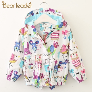 Bear Leader Baby Jackets Hooded Graffiti Printing Baby Outerwear and Coats (1)