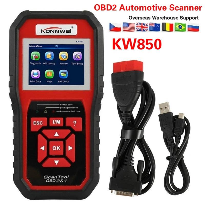 OBD2 Automotive Scanner KW808/VS890/KW850 Multi-language Fau