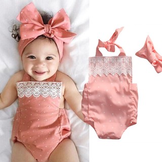 littlekids Newborn Toddler Baby Girl Clothes Lace Floral (1)