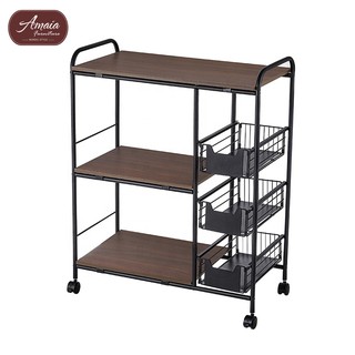 Amaia Furniture Kitchen Movable Trolley Drawer Rack Storage Cabinet 1Pc 75 By 35 Cm Ship From Manila