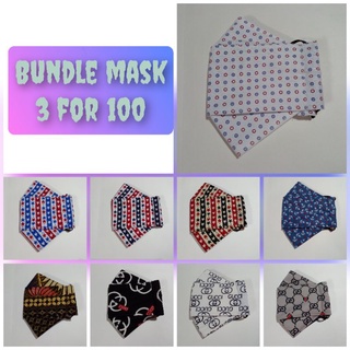 3D 3PLY FACEMASK WASHABLE REUSABLE POLLUTION ( KF94 CLOTHES DESIGN )