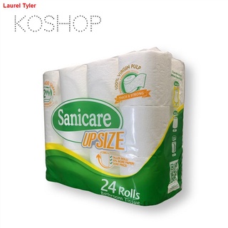 ◊☃Sanicare Bathroom Tissue UPSIZE 24 Rolls 400 Sheets 2ply