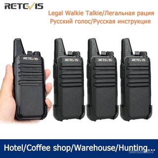 RETEVIS RT622 Mini Walkie Talkie 4 pcs PMR446 PTT VOX Two Way Radio Walkie-talkie 4 Pieces Portable