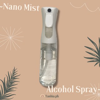 300ml Continuous Nano Mist Alcohol Spray Bottle Fine Mist Sprayer