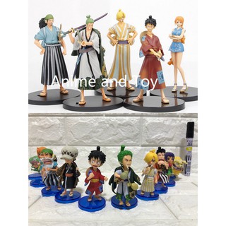 One Piece Wano Country Luffy,Zoro,Usop,Sanji,Nami Collectible Action Figure