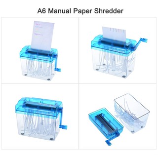 Mini desktop manual A6 shredder office home manual shredder sheets desktop manual paper shredder fin