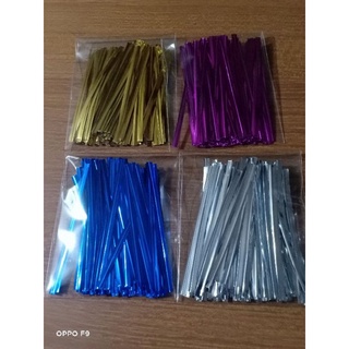 Metallic twist wire 8cm 100pcs/pack