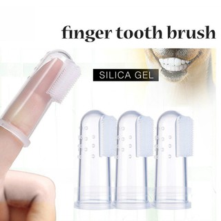 1pc*Soft Finger Toothbrush Pet Dog Oral Dental Cleaning Teeth Care dog cat Brush
