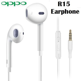Oppo R15 in-ear Earphone Superbass 3.5mm With Mic & Volume Control