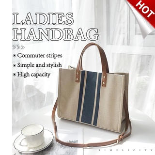 Bag for Women Canvas Shoulder Bag Sling Bag Totes Multi-Function Big Bag Ladies Korean Fashion