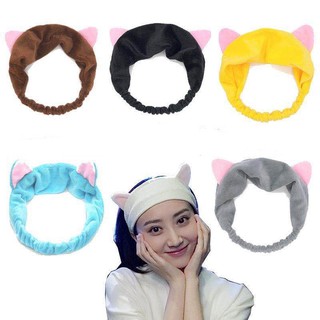 Korean Fashion Cute Cat Ear Turband Hairband Hair Accessories Bunch Beauty Sports Headband