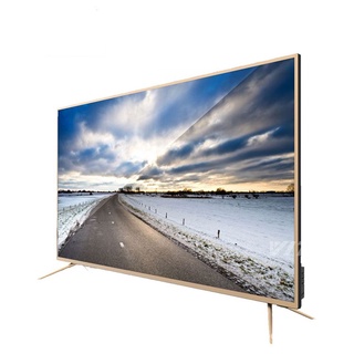 Large Screen UHD 50 55 65 inch Televisores Smart TV 4K, Golden Cabinet Television LED TV, A Class Te