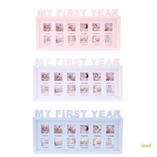 lead Creative DIY 0-12 Month Baby "MY FIRST YEAR" Pictures Display Plastic Photo Frame Souvenirs Commemorate Kids Growing Memory Gift