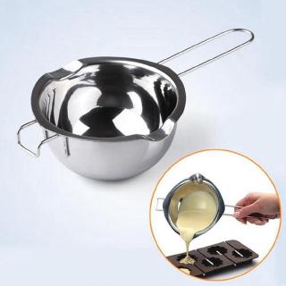 Stainless Steel Chocolate Heating Melting Kettle Boiler Kettle Fondue Cheese Bowl Pot Butter H4Y1