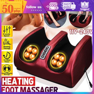 Wedo foot massager machine electric shiatsu foot massage heating therapy leg massager roller relax