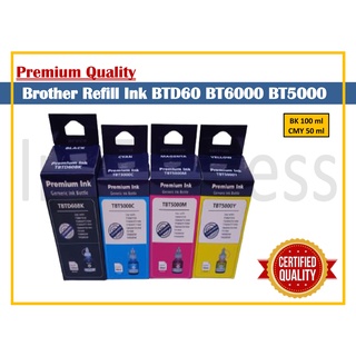 Refill Ink BTD60BK BT6000 BT5000 Compatible For Brother DCP T310 T420W Dye Ink