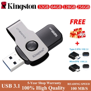 Kingston Pendrive 16/64/128/256GB DataTraveler USB 3.1/USB 3.0 Flash Drive Memory Sticks Memory Drive DTDTS21