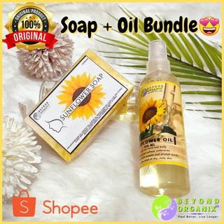 Body Cream♤Beyond Organix SUNFLOWER OIL & SOAP Duo (Inguinal and armpit lightener, Pimple & stretch