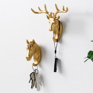 Deer Wall Mounted Hanging Hook Self Adhesive DIY Rack Holder (7)