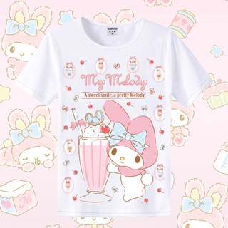 My Melody Pink Girl Rabbit Print Anime T-Shirt
