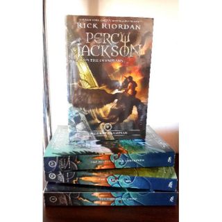 Rick Riordan Percy Jackson book 2 to 5. Soft cover book.