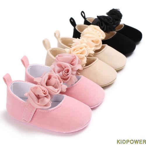 EDI-Newborn Baby Toddler Girl Crib Shoes Pram Soft Sole