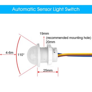 Mga paninda﹍Light Switch PIR Sensor Detector Smart Switch LED 110V 220V Infrared Motion Sensor Maaar (7)