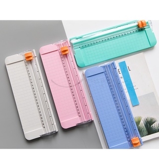 Ready Stock/▥❁┇Sliding Mini Portable Paper Cutter with Ruler Paper Trimmer / Portable Paper Cutting