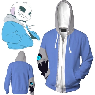 Game Undertale Sans 3D Cosplay Costume Men Zipper Jacket Hoodie Christmas Gift