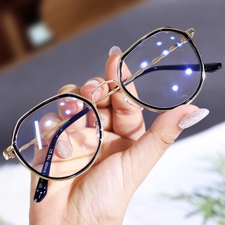 【Replaceable Lens Eyeglasses】Anti Radiation Glasses For Women Retro Round Glasses Frame Anti Blue Light Eyeglasses