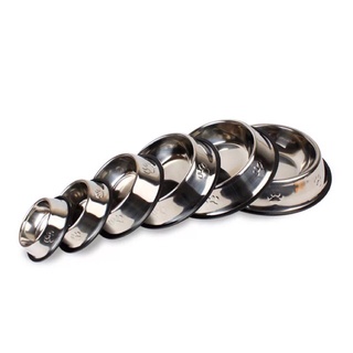 ♥️PET DOG CAT PLAIN STAINLESS STEEL FOOD OR WATER BOWL