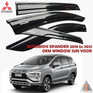 Mitsubishi Xpander 2018 to 2021 OEM Window door Rain visor black 2018 2019 2020 2021