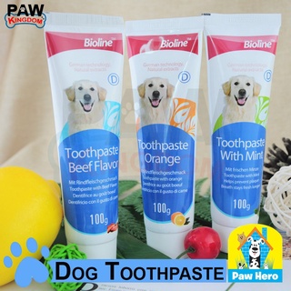 【Ready Stock】✼Bioline Toothpaste Dental Care Pet Dog Toothpaste 100g by PAW HERO (TOOTHPASTE ONLY)