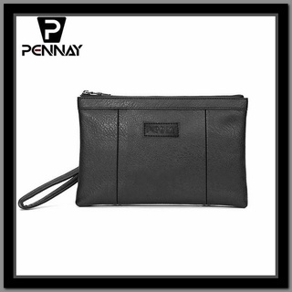Clutch Handbag Men Brown Leather Bag Hti0118 New KZ947 Pennay Clutch - Handbag