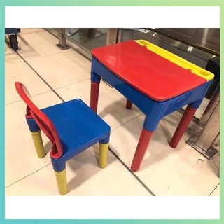 【Available】Children's table and chair set baby table game table learning table with chair kindergart