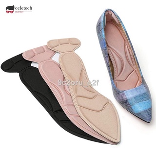 Women's Thickening Massage Soft Sponge Insoles For Shoe High Heels Self-adhesive Insert Pad Foot Hee