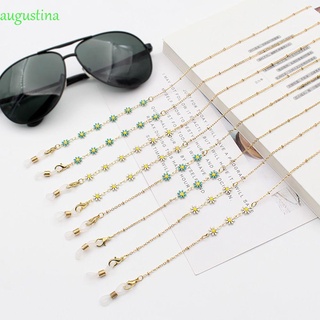 AUGUSTINA Retro Daisy Eyeglass Chain Trendy Sunglasses Lanyards protection Chains Anti-lost Male Neck Straps Lovely Alloy Simple protection Cord Holders/Multicolor