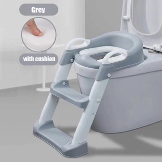 Folding Infant Potty Seat Urinal Backrest Training Chair with Step Stool Ladder for Baby