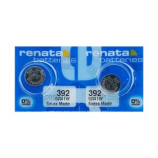 Renata 392 (SR41W) Watch Batteries Pack of 2 (2)