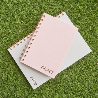 A6 Personalized Hardcover Notebook with Goldstamp Emboss (1)