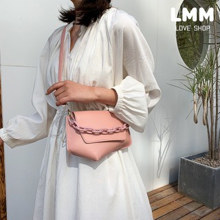 0045 korean style high fashion hand shoulder sling bag acryclic chain assymetric design (2)