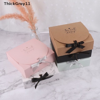 (hot*) Creative Marble Style Gift box Kraft Paper DIY Candy box Valentine's Day Gift ThickGrey11