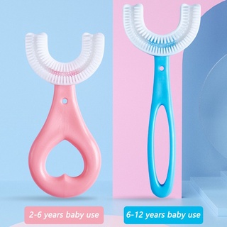 360 Degrees kid's U-shaped Toothbrush Toddler Baby 2-12 Years Old Children's Soft U-shaped Brushing