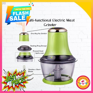 ✷∏✷Meat grinder 1.8L capacity electric 220w high power power stainless steel blade green (2)