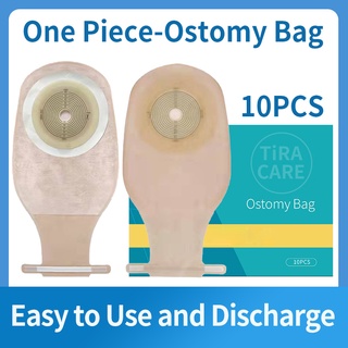 【15-65mm】Ostomy Supplies 10 Pcs One-Piece Ostomy Bags Drainable Pouches for Colonoscopy Ileostomy Stoma Care Ostomy Bag