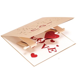 【Ready Stock】∈3D Pop up Greeting Happy Birthday Cards Anniversary Card Postcard Gift Wedding Z3H1