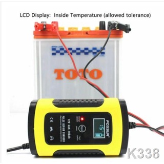 ◈❍12V 6A Full Automatic Car Motorcycle Battery Charger Pulse Repair Wet Dry Lead Acid Battery-Charge