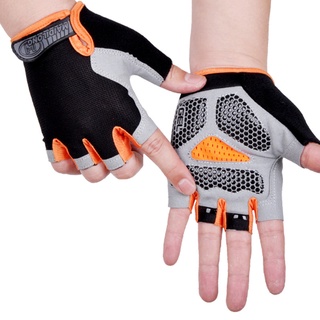 Cycling Anti-slip Anti-sweat Men Women Half Finger Gloves Breathable Anti-shock Sports Gloves Bike