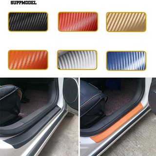【Ready Stock】❉♈™⏲Universal Carbon Fiber Anti-Scratch Car Door Sill Protective Sticker Pad Decor