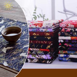 DIY Japanese Floral Fabric 100% Cotton Patchwork For Clothing Tablecloths cotton and linen patchwork